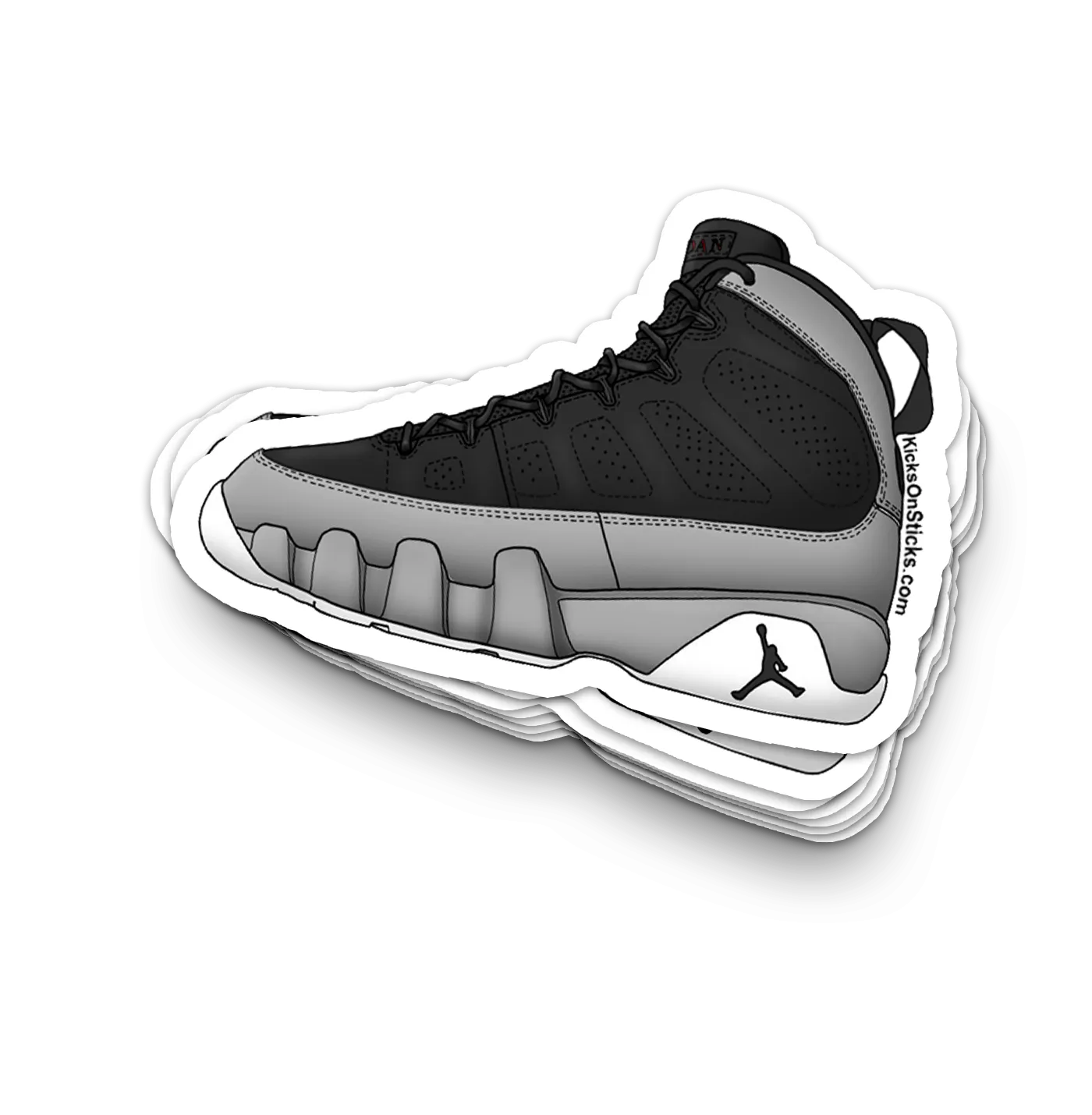 Jordan  9 "Particle Grey" Sneaker Sticker