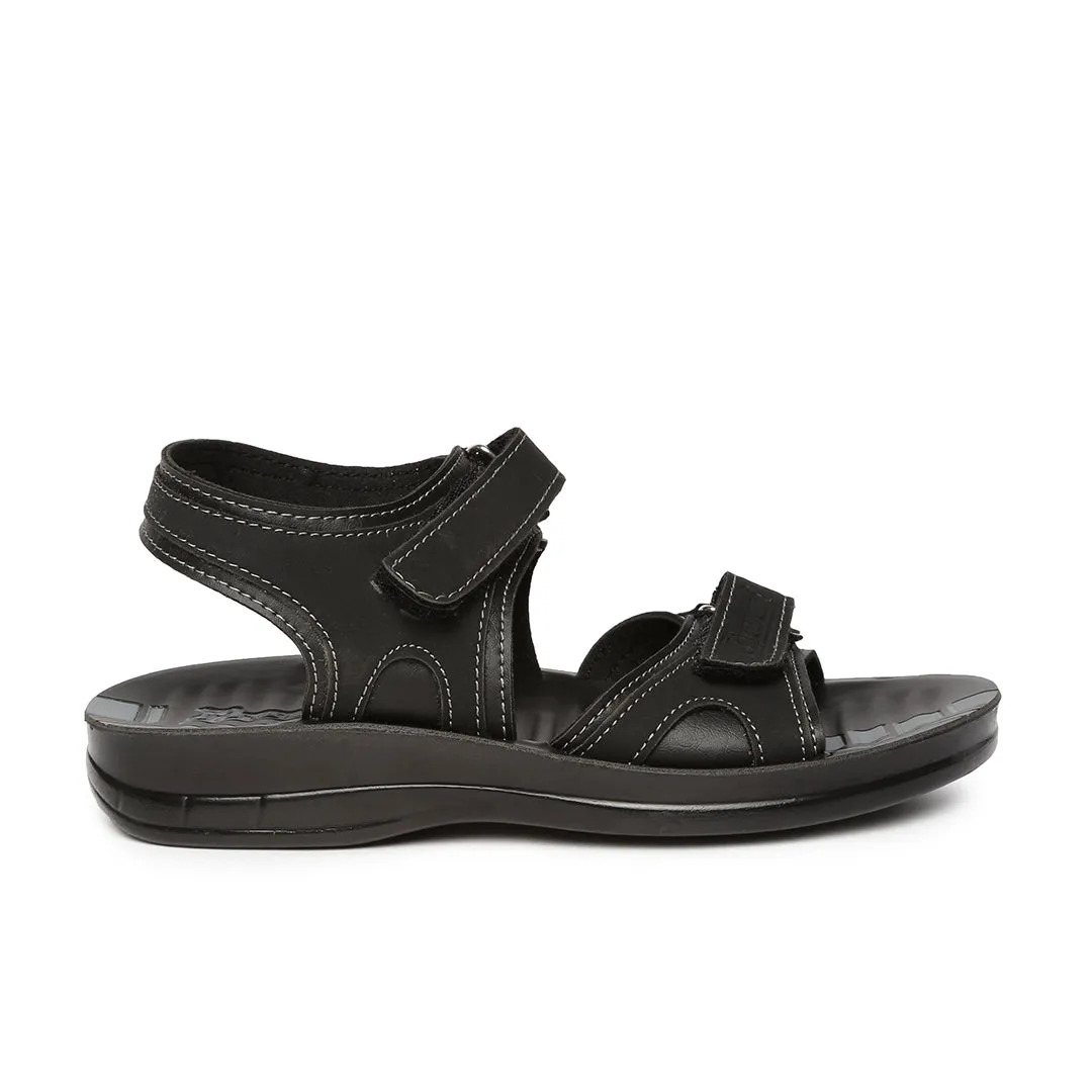 Kids Black P-Toes Sandals