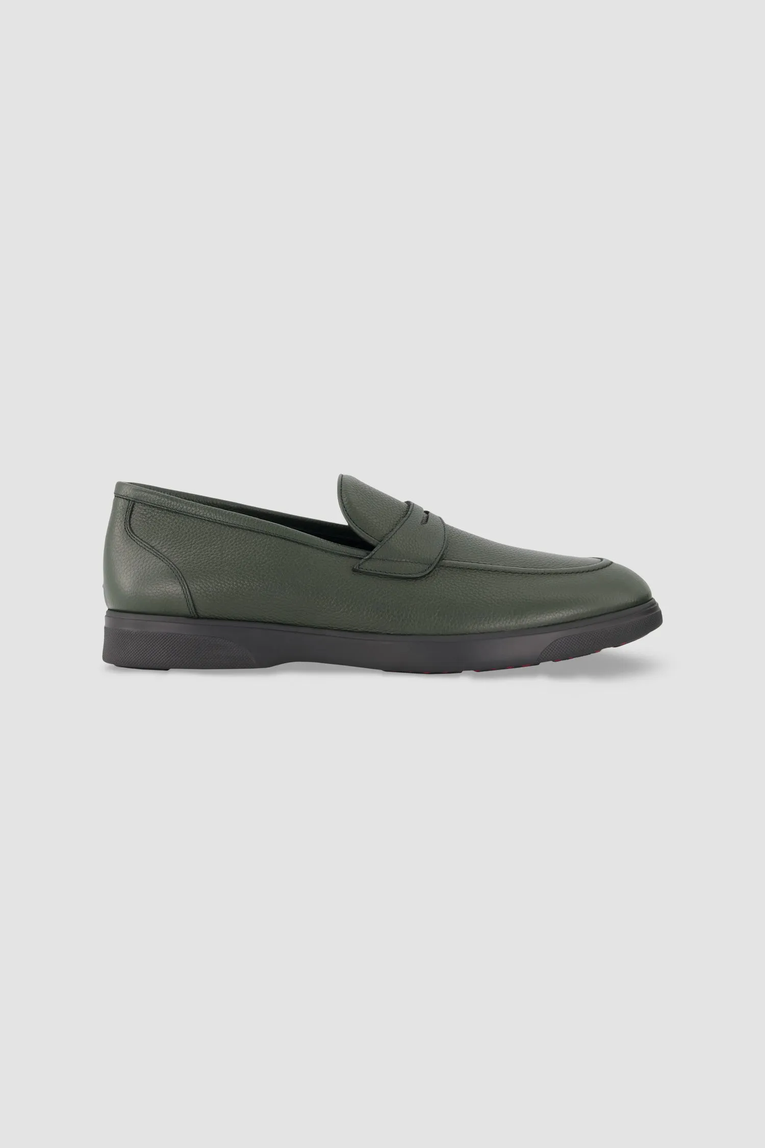 Kiton GreenFinch Leather Loafers