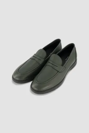 Kiton GreenFinch Leather Loafers