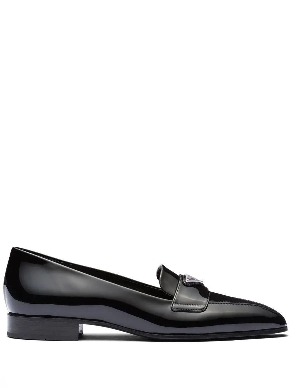 LOGO-PLAQUE PATENT-LEATHER LOAFERS