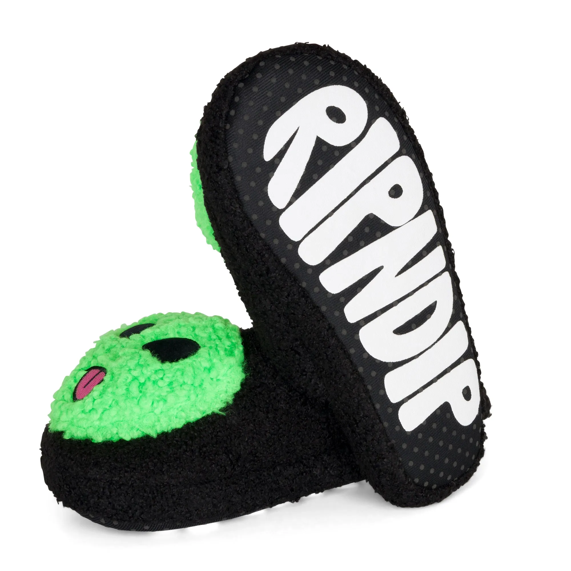 Lord Alien Plush Face House Slippers (Black)