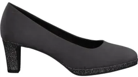 Marco Tozzi Ladies Grey Comb. Court Shoe 22409