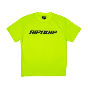 MBN Stripe Soccer Jersey (Neon)