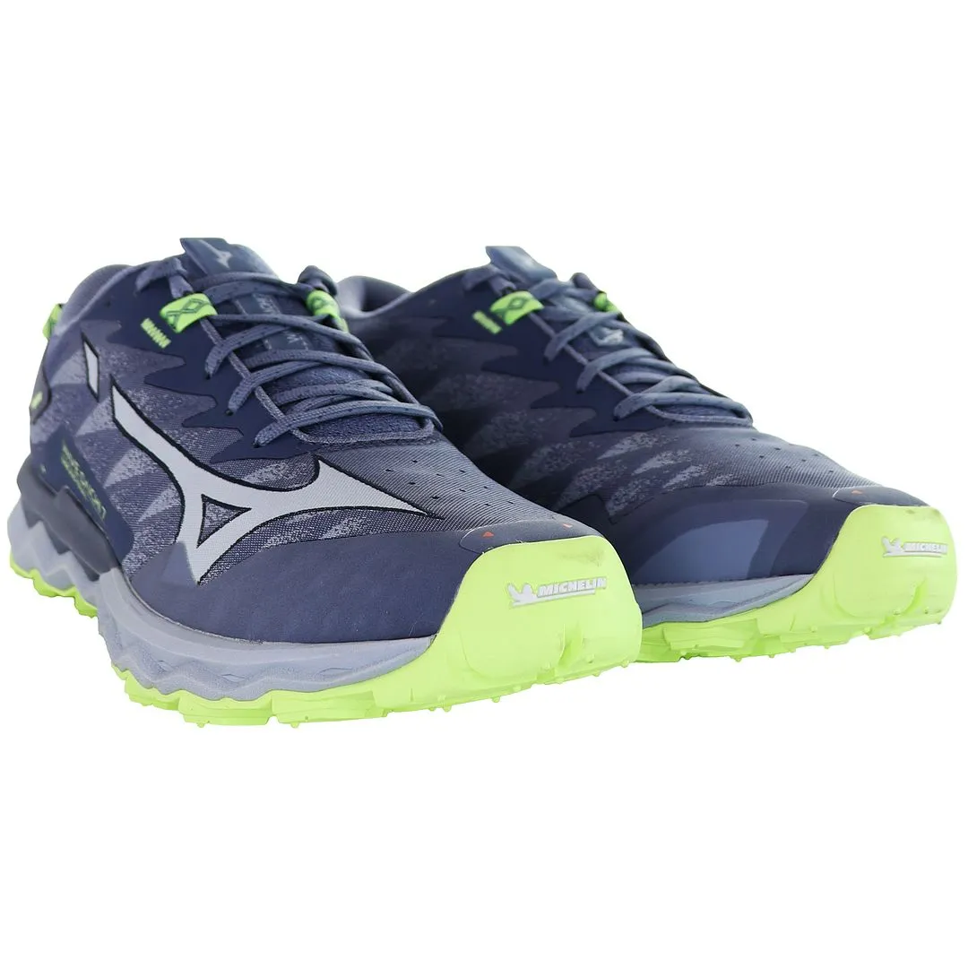 Mizuno Wave Daichi 7 Mens Blue Running Trainers