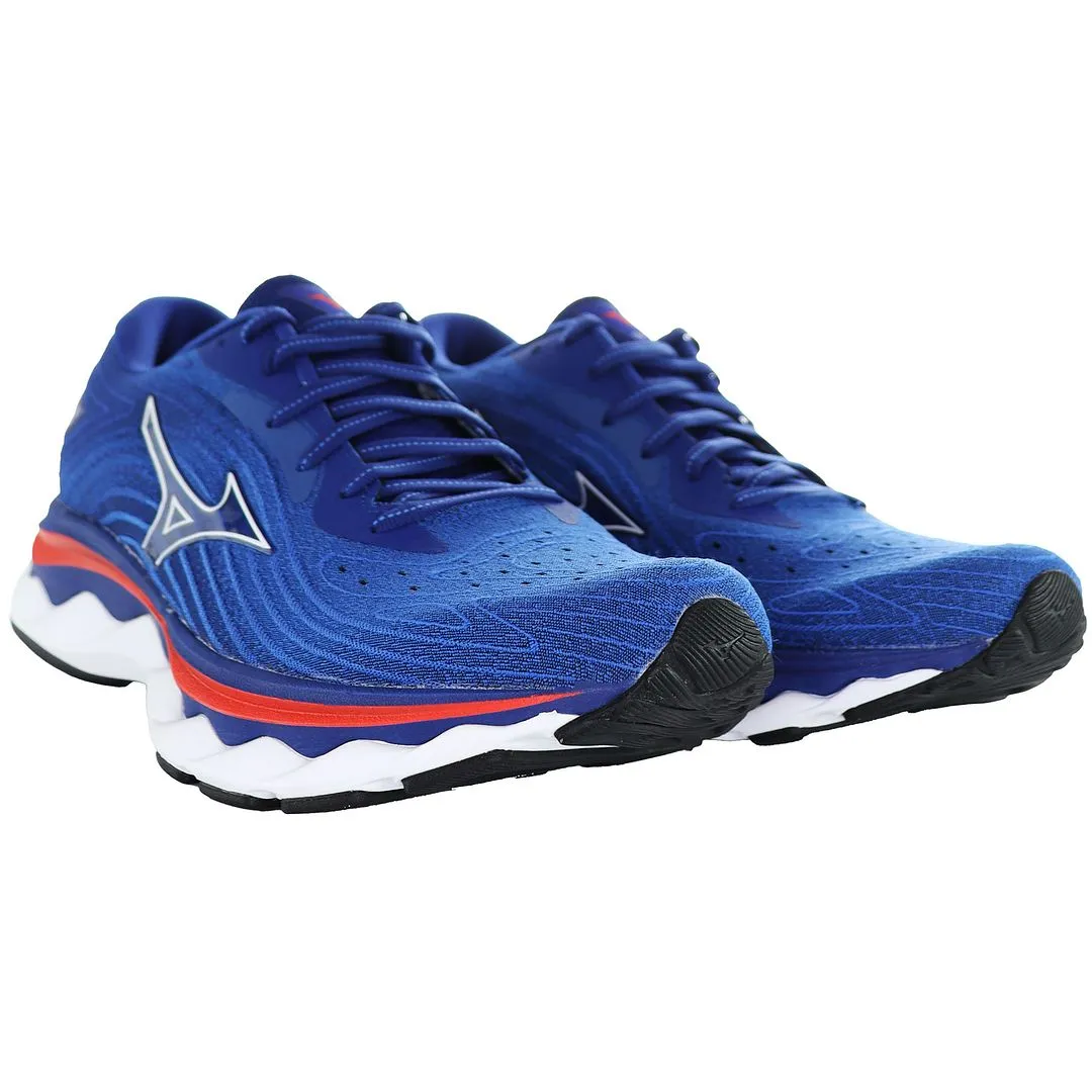 Mizuno Wave Sky 6 Mens Blue Running Trainers