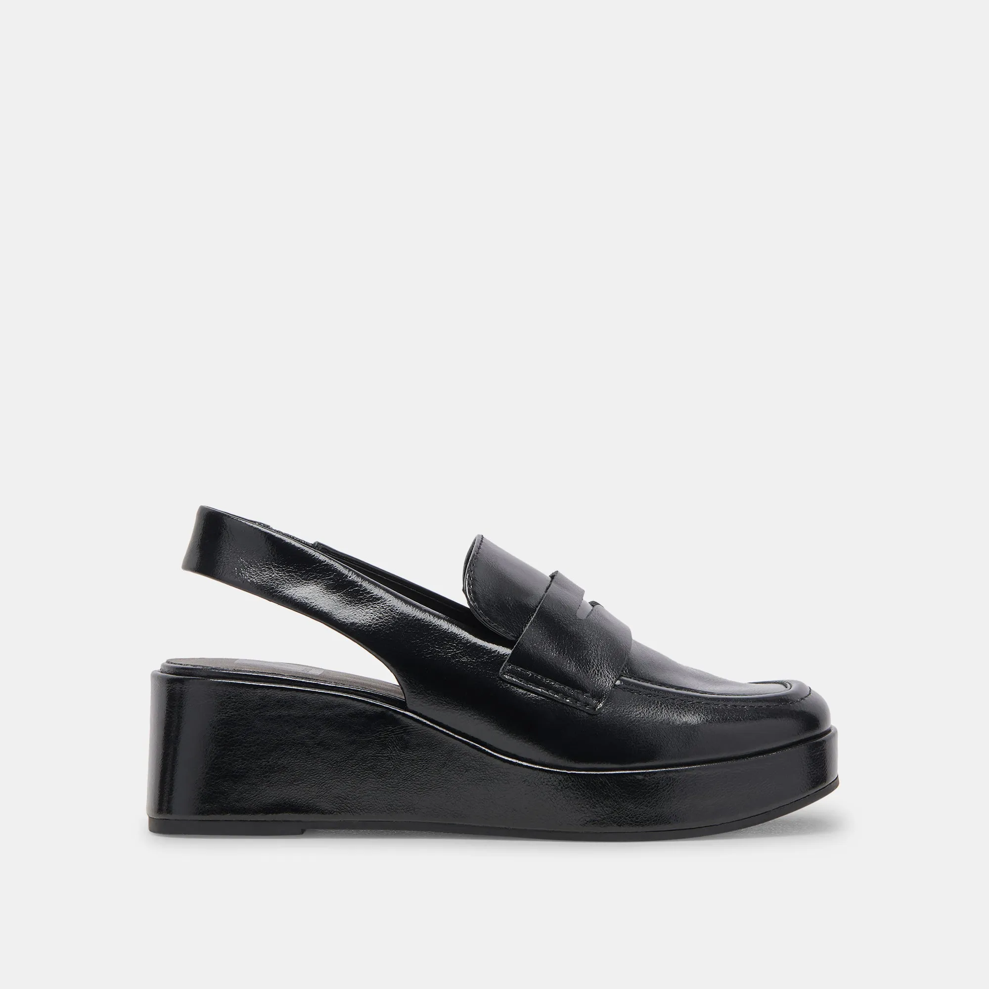 NADA LOAFERS MIDNIGHT CRINKLE PATENT