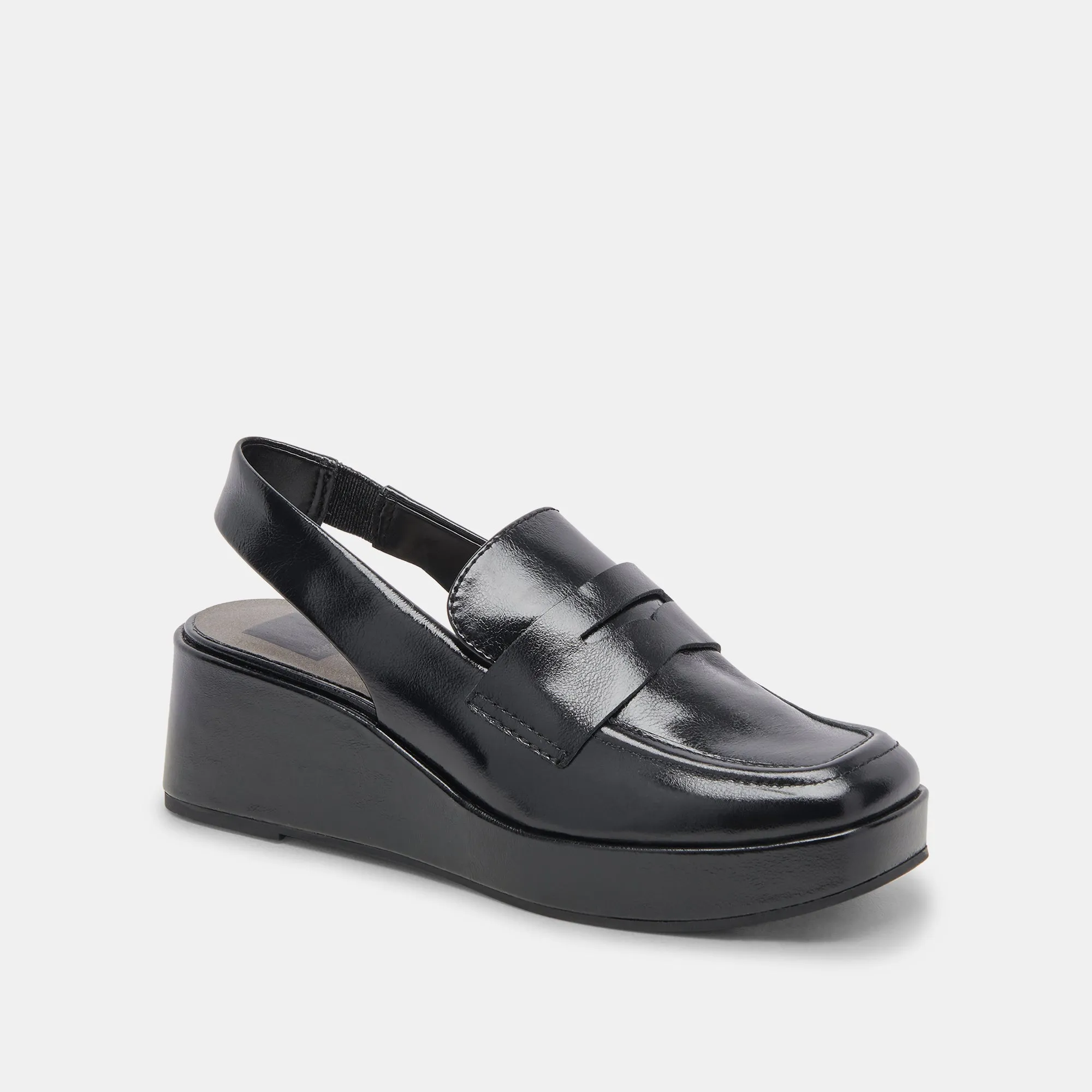 NADA LOAFERS MIDNIGHT CRINKLE PATENT