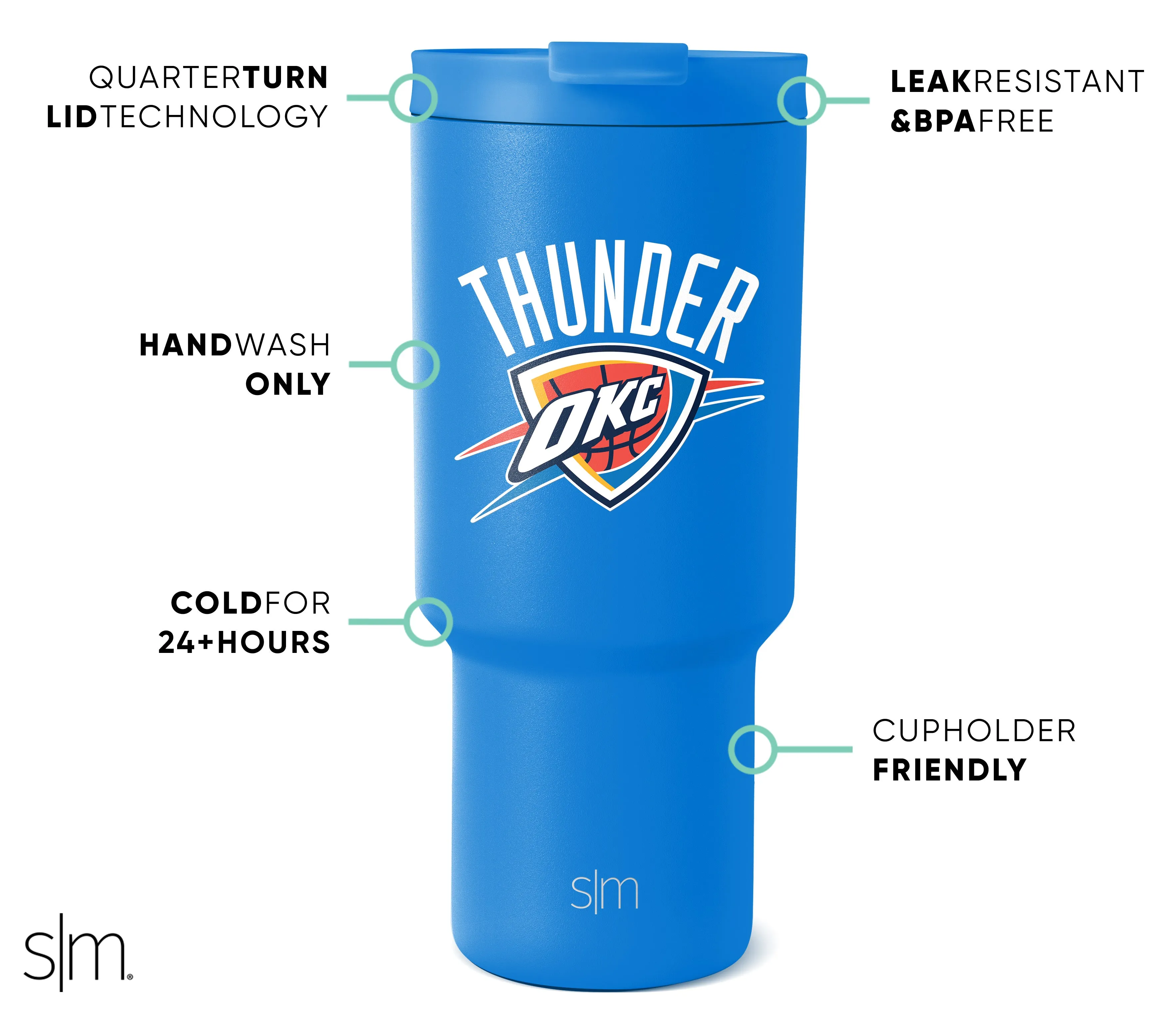 NBA Trek Tumbler with Flip Lid