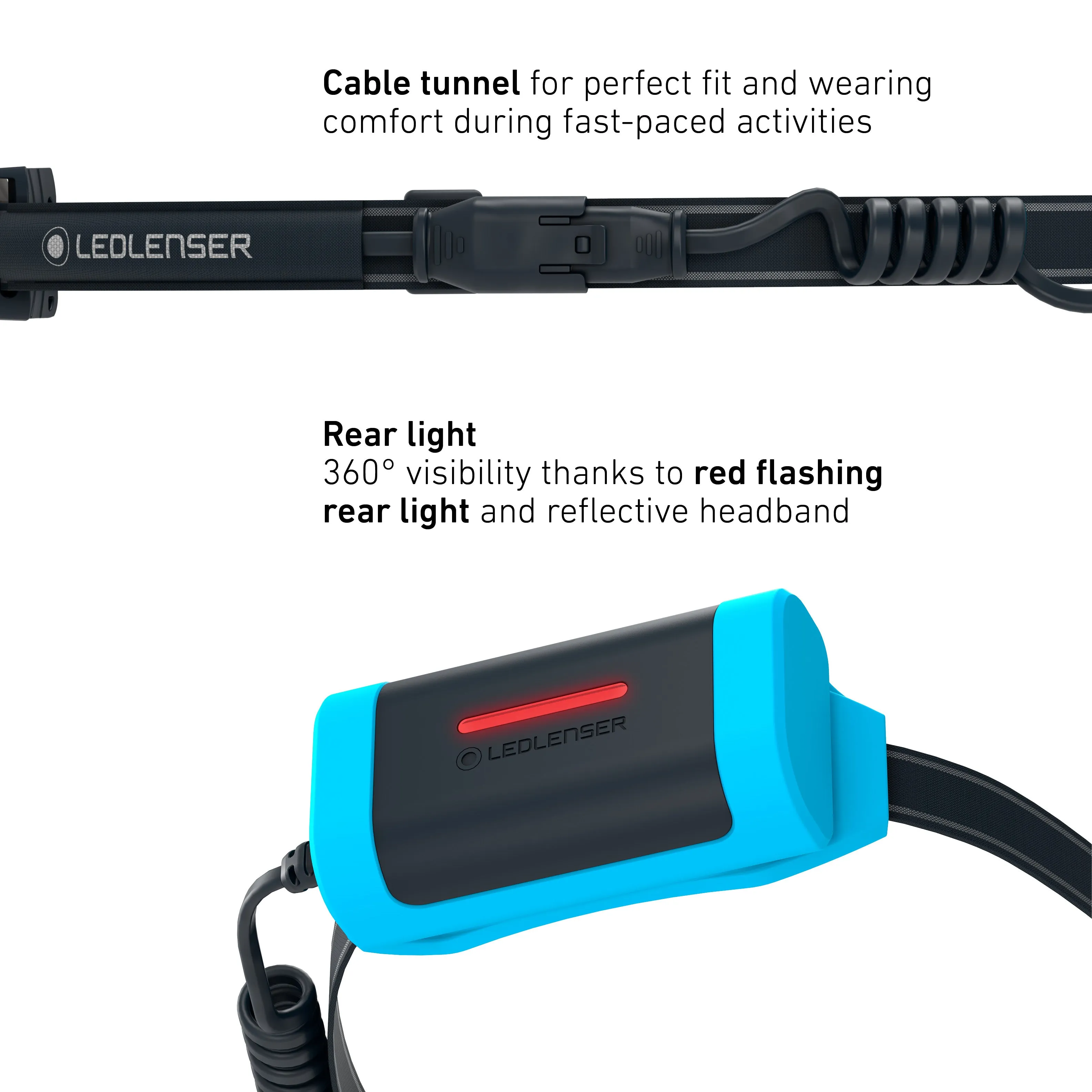 NEO9R Running Head Torch with Chest Strap