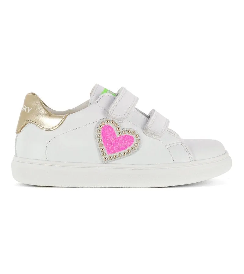 Pablosky Girls Leather Heart Shoe Leader 292308