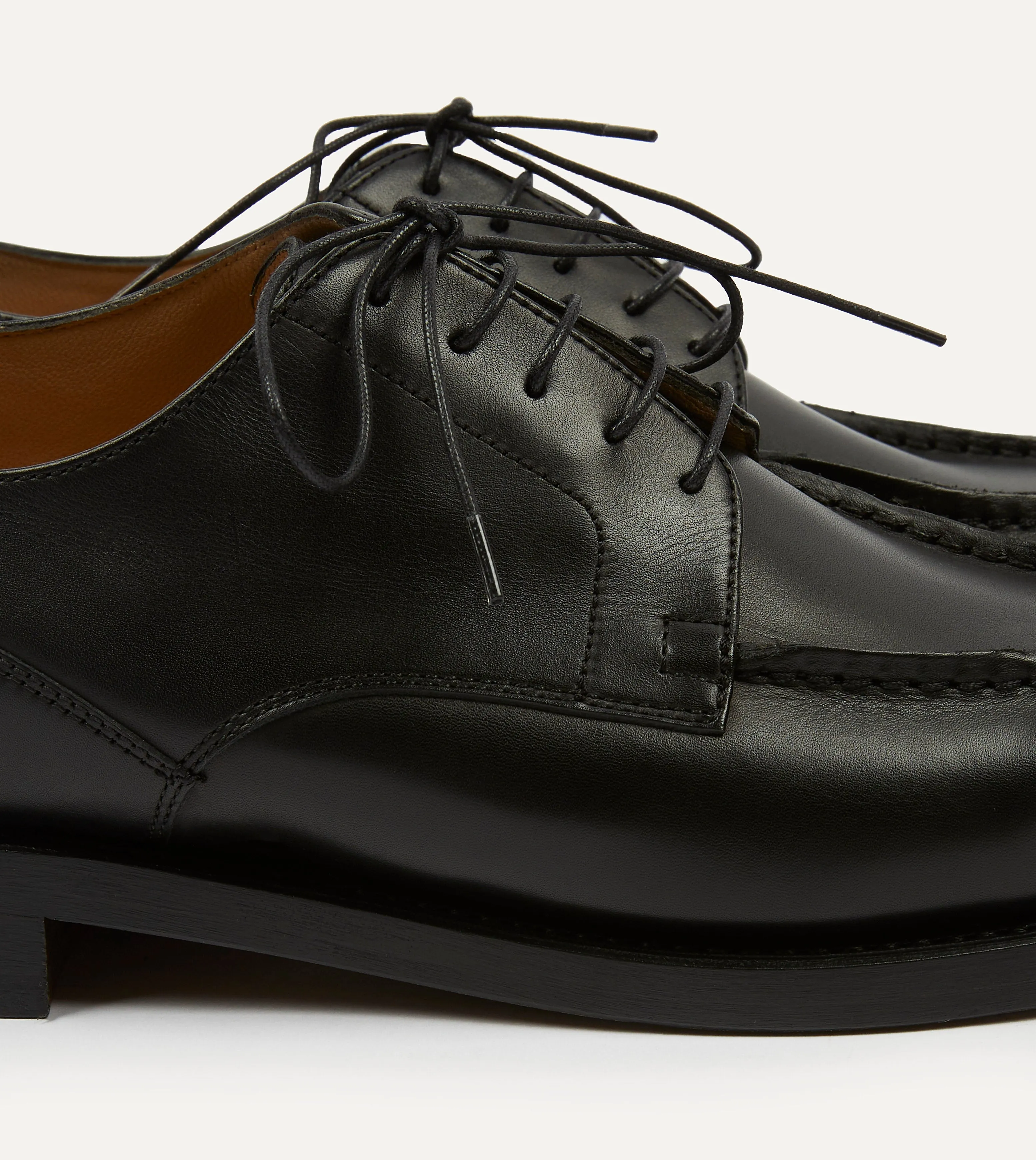 Paraboot Chambord Black Calf Leather Derby Shoe