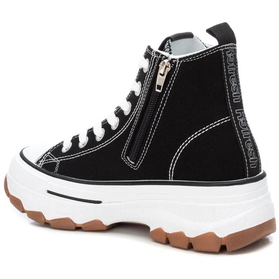 Refresh Platform High Top Sneaker in Black