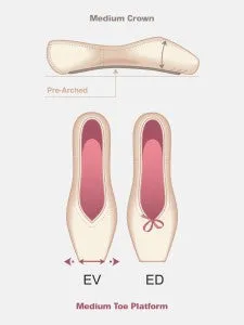 RP Encore U cut pointe shoe FM