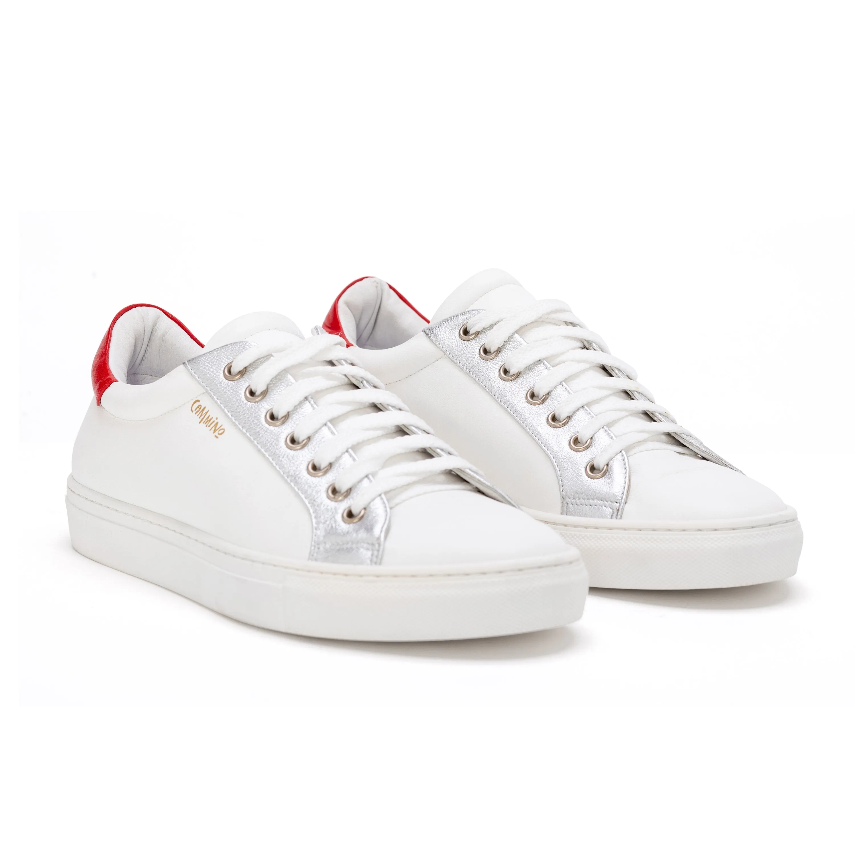 Saluzzo - Red, White and Silver Sneaker