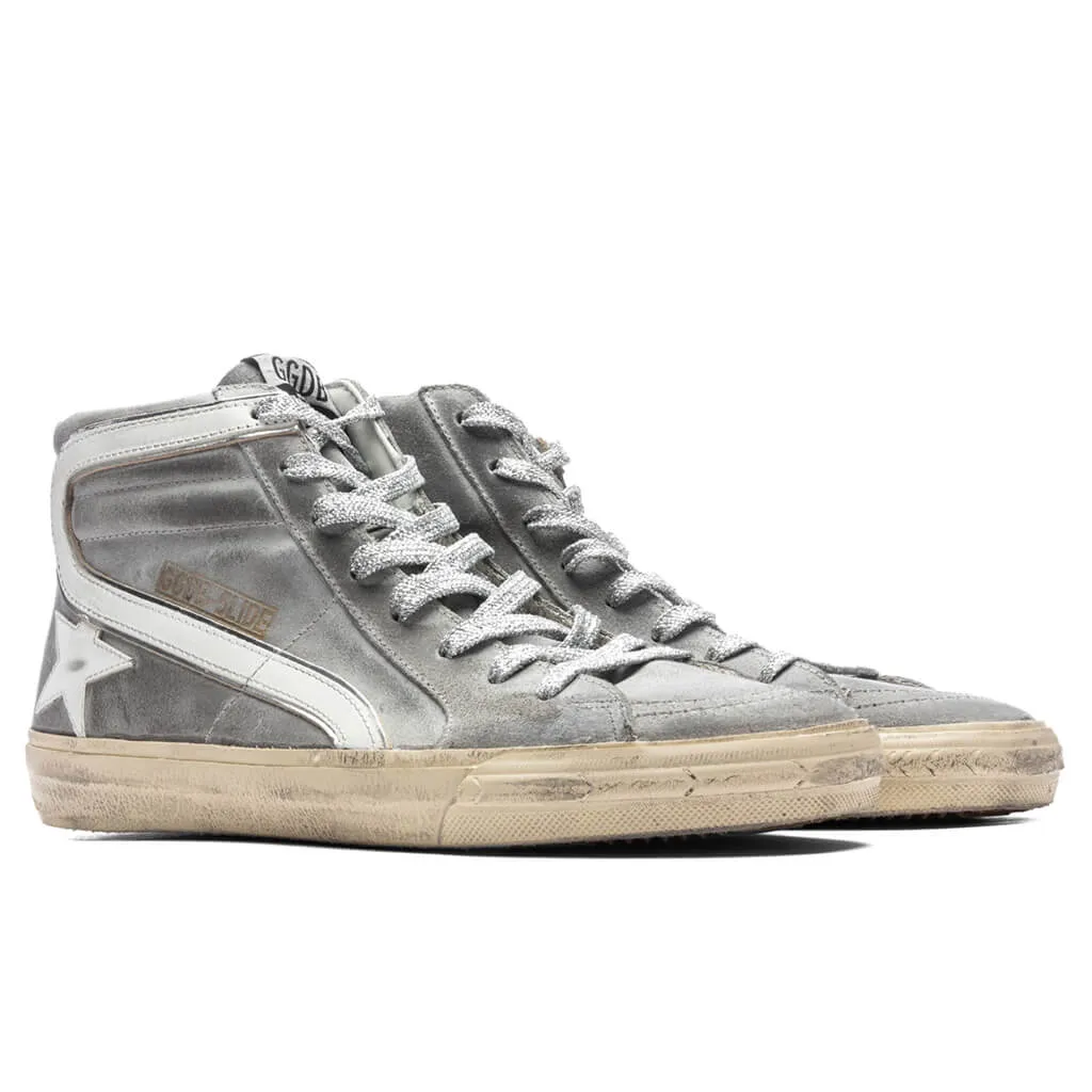 Slide Wax Suede Sneaker - Mud/White/Black/Silver