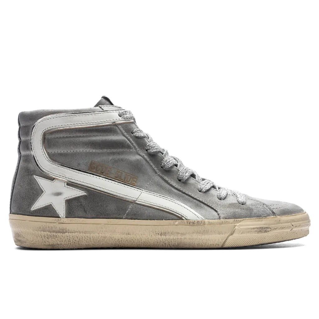 Slide Wax Suede Sneaker - Mud/White/Black/Silver