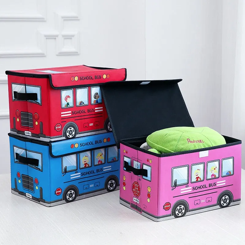 Storage Canvas with Flip-Top Lid for Children Room