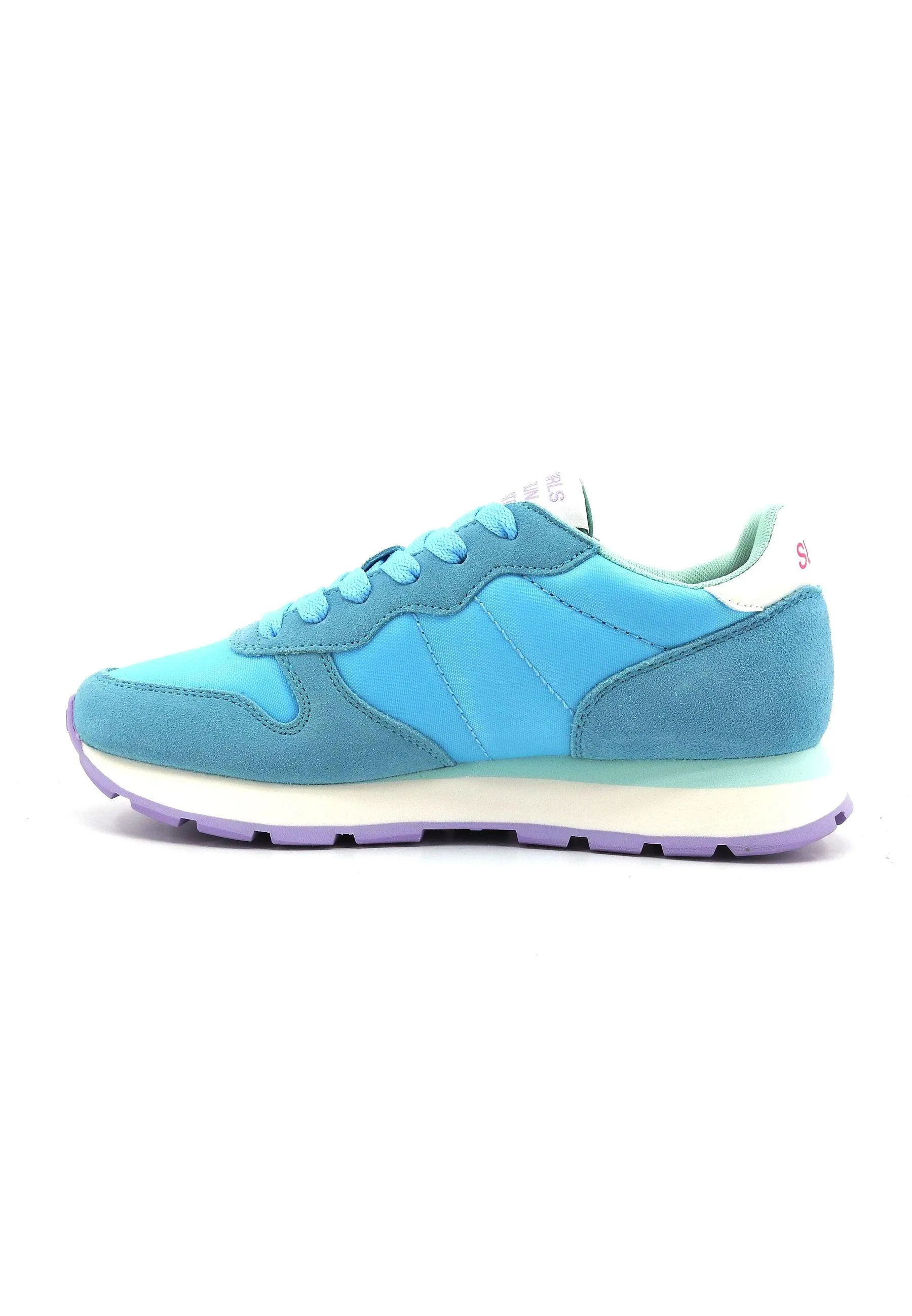 SUN68 Ally Solid Sneaker Donna Azzurro Z34201