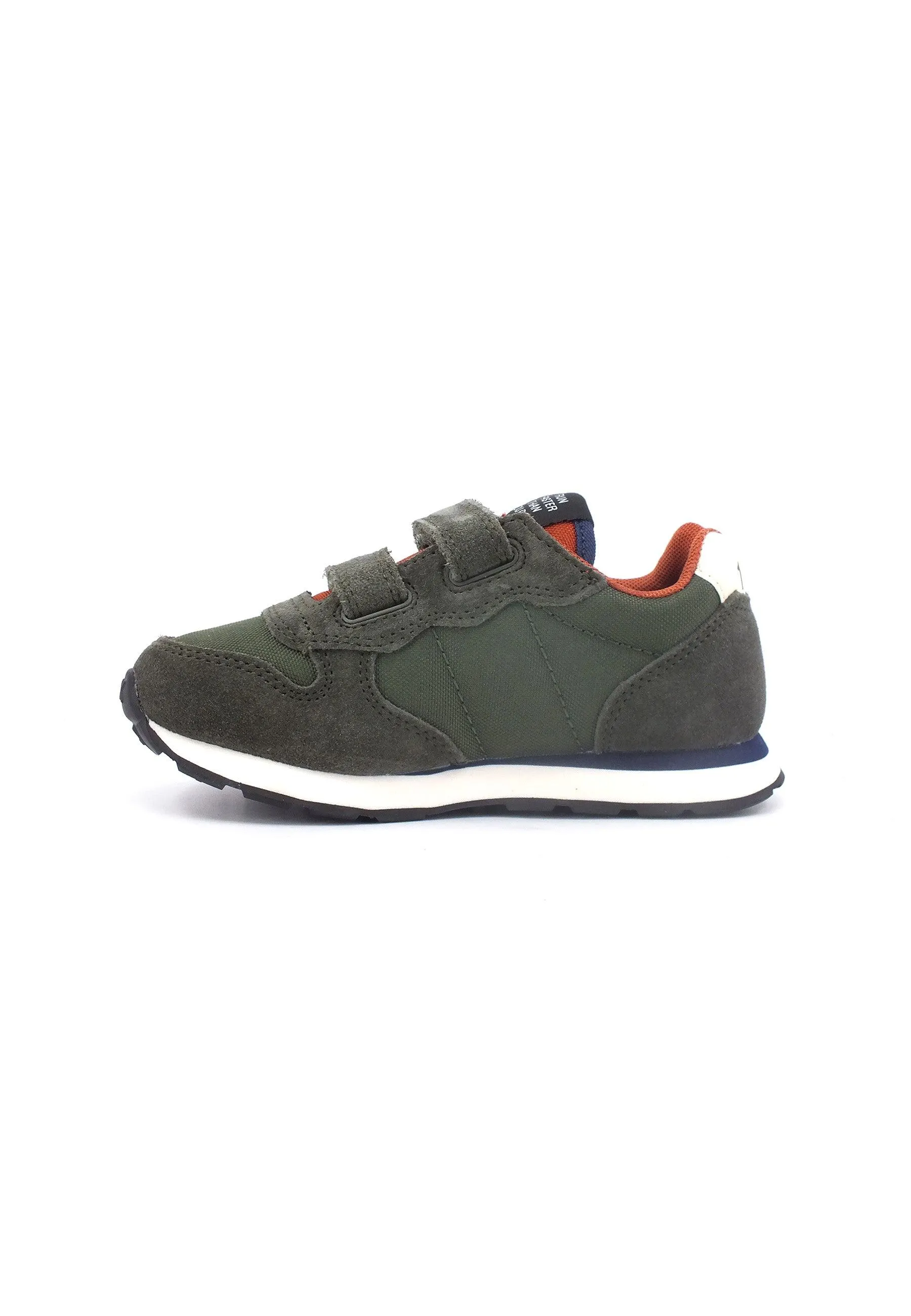 SUN68 Boy's Tom Solid Sneaker Bimbo Militare Z43301B