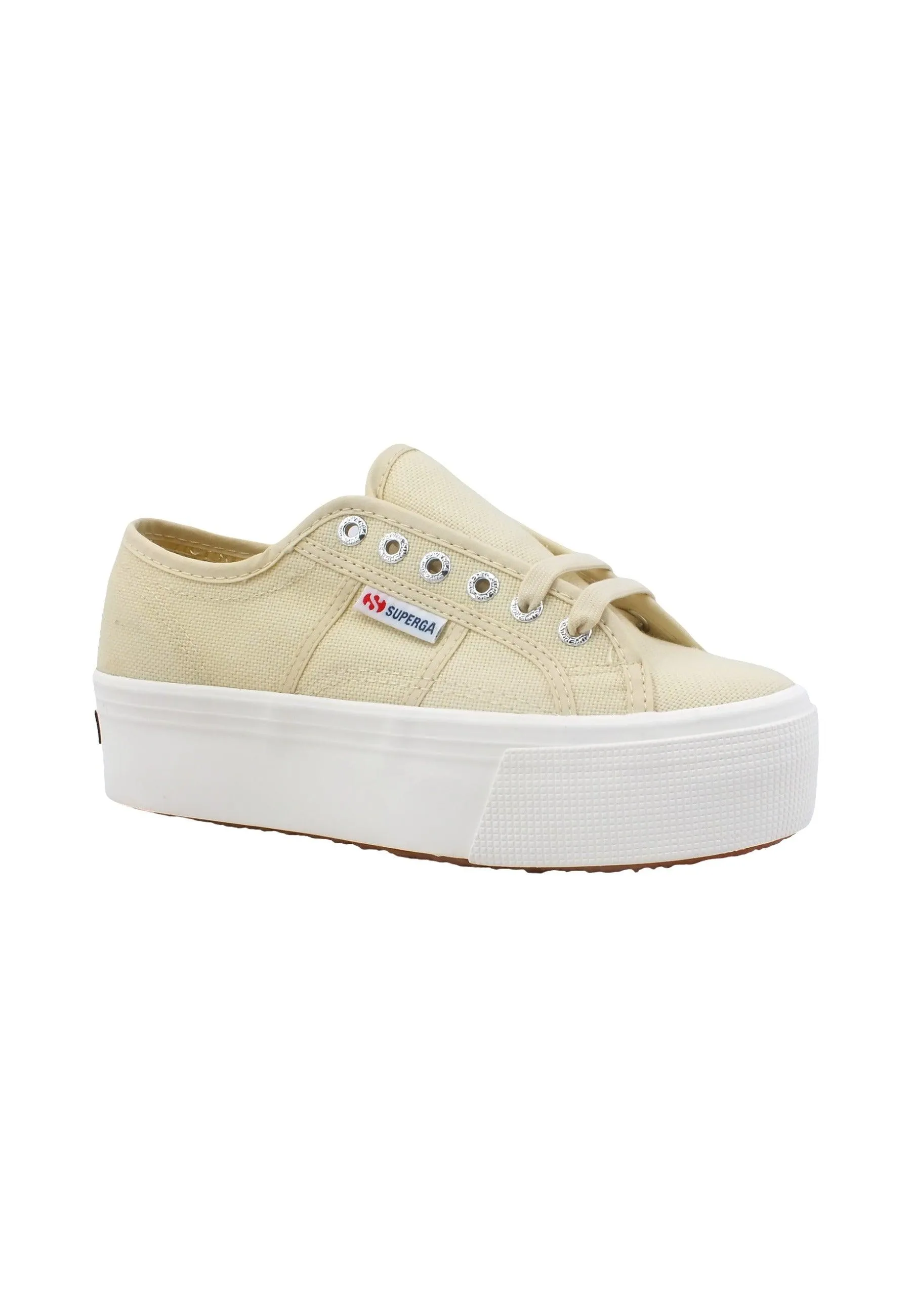 SUPERGA 2790 Platform Sneaker Donna Beige Eggshell S9111LW