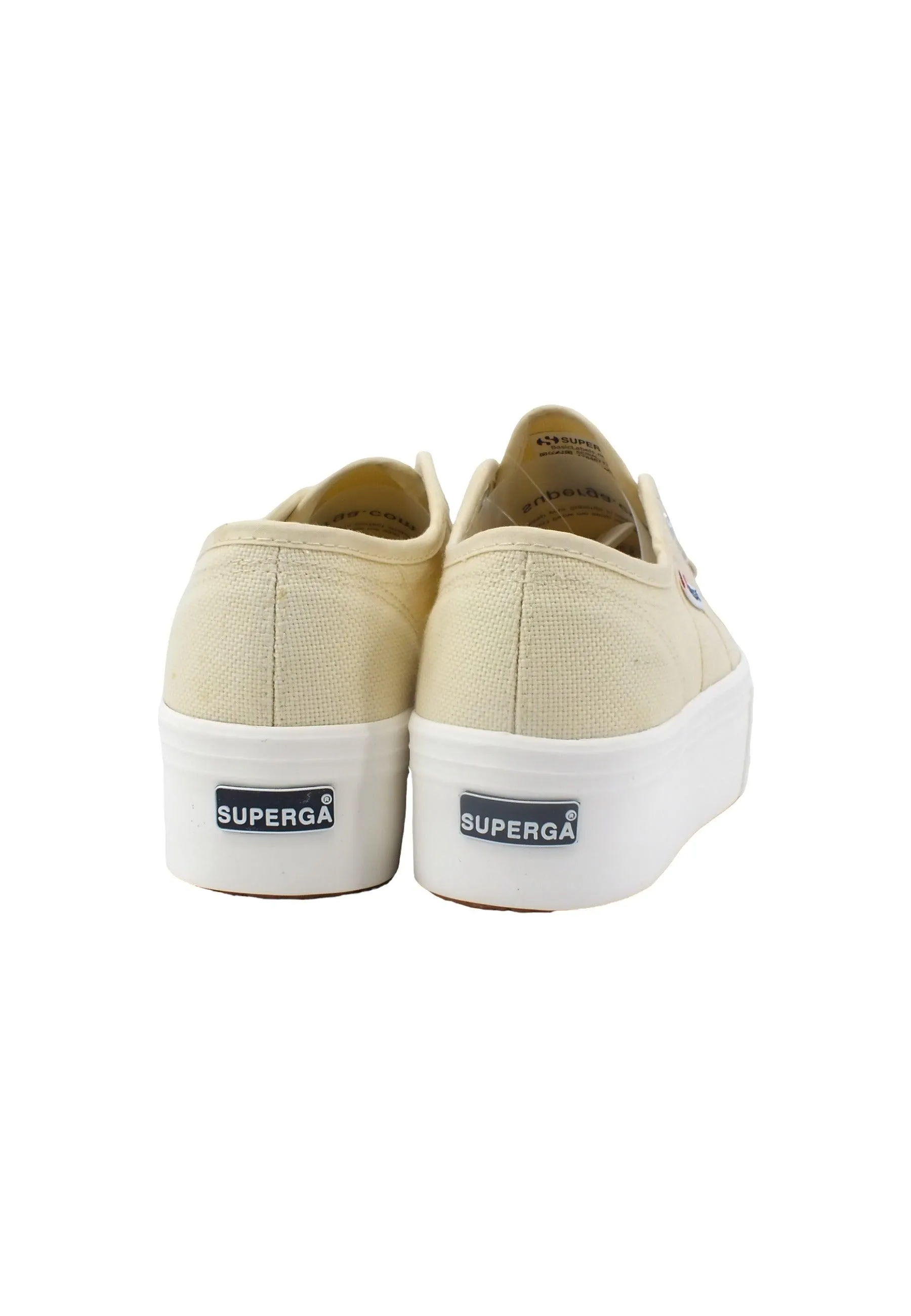 SUPERGA 2790 Platform Sneaker Donna Beige Eggshell S9111LW