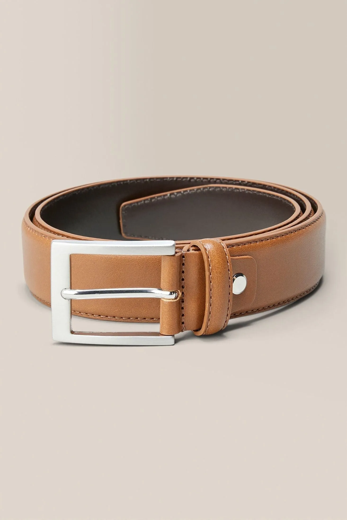 Topstitch Belt | Leather