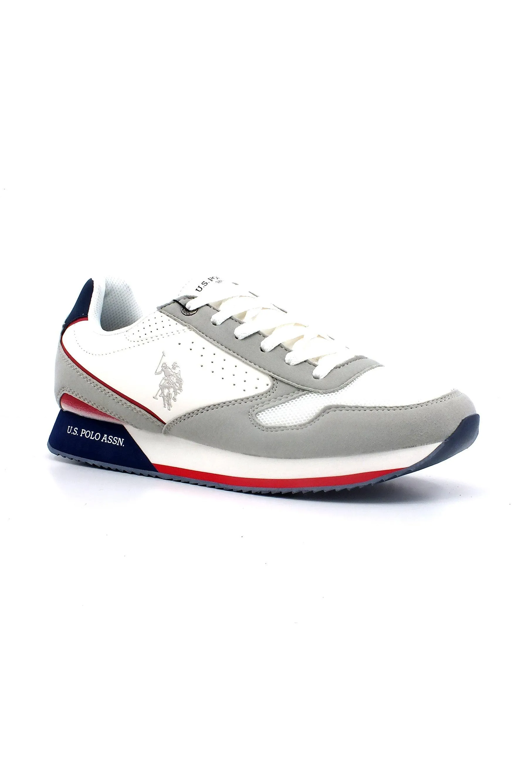 U.S. POLO ASSN. Sneaker Uomo White Blue NOBIL003