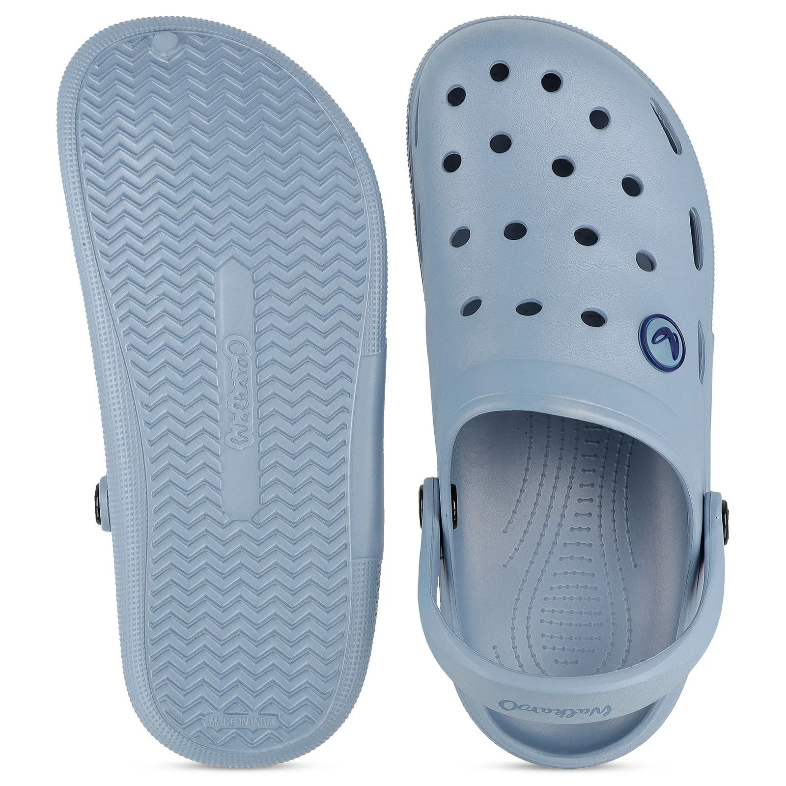 Walkaroo Mens Clogs  - WC4843 Aqua Blue