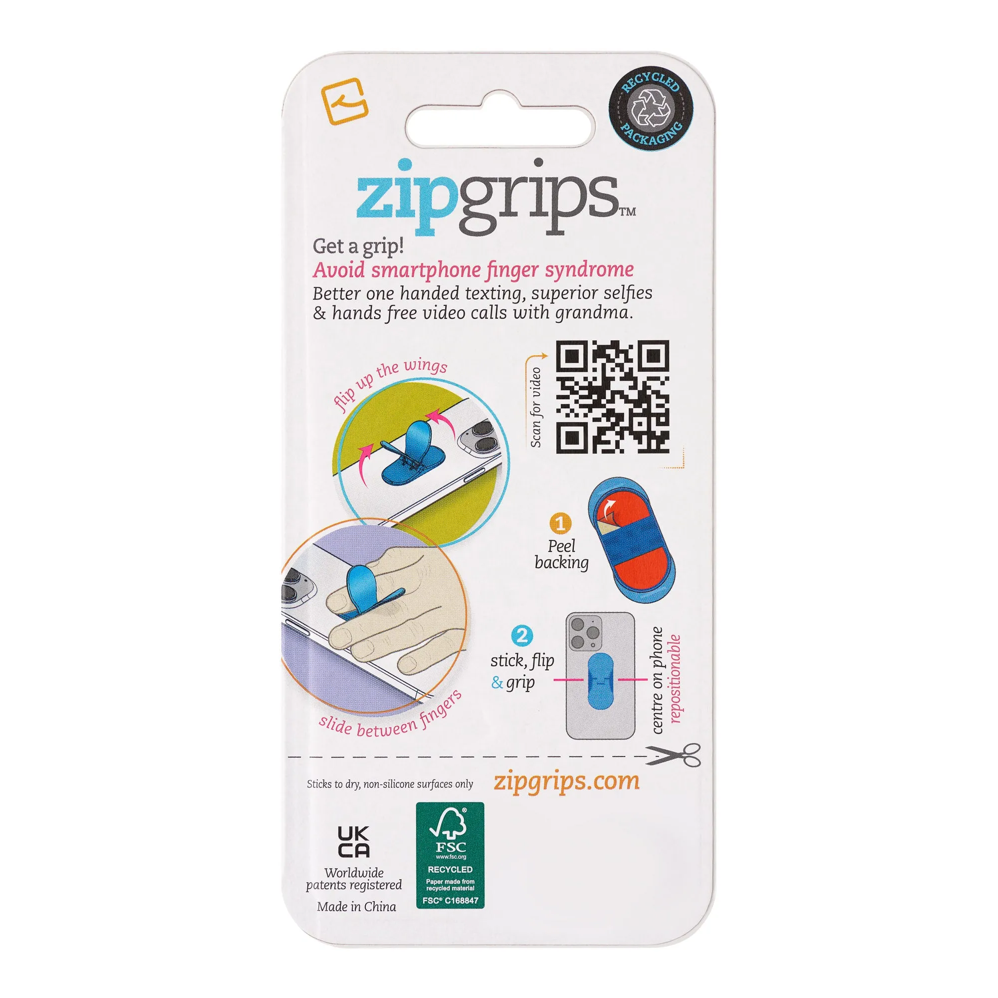 ZipGrips Phone Holder - Soccer